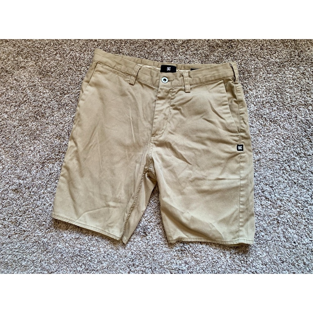 DC Shorts Boys Size 12/14 Khaki 28" Waist
